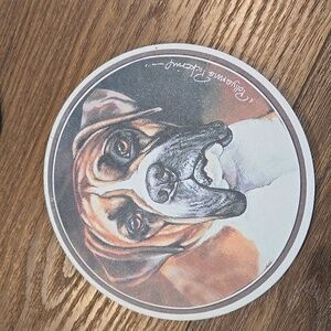 POLLYANNA PICKERING BOXER COASTERS AND TRIVET... #6543